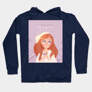 Cute girl illustration Hoodie